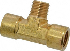 Cerro - 3/8 Male Thread x 3/8 Female Thread, Brass Industrial Pipe Male Branch Tee - MNPTF x FNPTF, 1,200 psi - Apex Tool & Supply