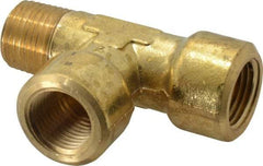 Cerro - 1/2 Male Thread x 1/2 Female Thread, Brass Industrial Pipe Street Tee - MNPTF x FNPTF, 1,200 psi - Apex Tool & Supply