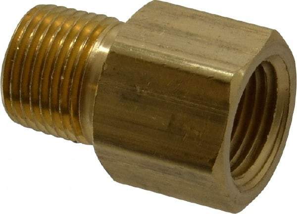 Dixon Valve & Coupling - 1/2 Male Thread x 1/2 Female Thread, Brass Industrial Pipe Adapter - MNPTF x FNPTF, 1,000 psi - Apex Tool & Supply