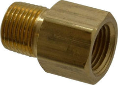 Dixon Valve & Coupling - 1/2 Male Thread x 1/2 Female Thread, Brass Industrial Pipe Adapter - MNPTF x FNPTF, 1,000 psi - Apex Tool & Supply