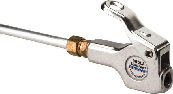 Guardair - 120 Max psi Safety Extension Tube Thumb Lever Blow Gun - 1/4 NPT, 60" Tube Length, Aluminum - Apex Tool & Supply
