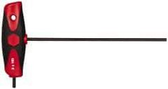 Wiha - 3mm Hex, T-Handle Cushion Grip, Hex Key - 5.9mm OAL, Metric System of Measurement - Apex Tool & Supply