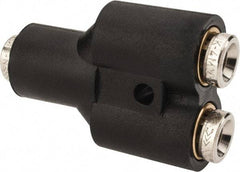 Norgren - 5/32" Tube OD, Metal Push-to-Connect Tube Union Y - Tube to Tube Connection, 260 Max psi - Apex Tool & Supply