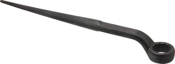 Proto - 1-1/4" 12 Point Spud Handle Box Wrench - Single End, 1-25/32" Head Diam x 13/16" Head Thickness, 17" OAL, Steel, Black Finish - Apex Tool & Supply