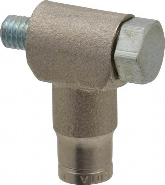 Norgren - 10-32 UNF, Nickel Plated Brass Push-to-Connect Tube Banjo Elbow - 260 Max psi, Tube to Male Connection - Apex Tool & Supply
