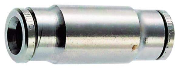 Norgren - 3/8" Outside Diam, Nickel Plated Brass Push-to-Connect Tube Conversion Union - 260 Max psi, Tube to Tube Connection - Apex Tool & Supply