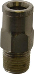 Norgren - 1/4" Outside Diam, 1/8 BSPT, Nickel Plated Brass Push-to-Connect Tube Male Connector - 260 Max psi, Tube to Male Connection - Apex Tool & Supply