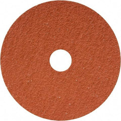 Camel Grinding Wheels - 5" Diam 7/8" Hole 36 Grit Fiber Disc - Medium Grade, Ceramic, 12,200 Max RPM - Apex Tool & Supply