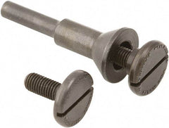 Camel Grinding Wheels - 3/8" Max Diam, Abrasive Mandrel Adapter - 1/4" Min Disc Hardware Diam - Apex Tool & Supply