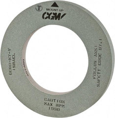 Camel Grinding Wheels - 16" Diam x 5" Hole x 1" Wide Centerless & Cylindrical Grinding Wheel - 80 Grit, Silicon Carbide, Type 1, Vitrified Bond, No Recess - Apex Tool & Supply
