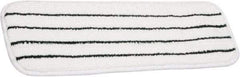 Ability One - 6" Long x 5" Wide Microfiber Dust Mop Pad - Hook & Loop, White, Looped Head - Apex Tool & Supply