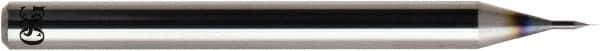 OSG - 0.08mm, 120° Point, Solid Carbide Micro Drill Bit - 38mm OAL, 0.48mm Flute Length, 3mm Shank Diam, Series 5320 - Apex Tool & Supply
