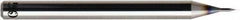 OSG - 0.08mm, 120° Point, Solid Carbide Micro Drill Bit - 38mm OAL, 0.88mm Flute Length, 1/8" Shank Diam, Series 5325 - Apex Tool & Supply