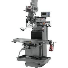 Jet - 54" Long x 12" Wide, 3 Phase Acu-Rite 200S CNC Milling Machine - Variable Speed Pulley Control, R8 Taper, 5 hp - Apex Tool & Supply