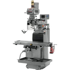 Jet - 54" Long x 12" Wide, 3 Phase Acu-Rite 200S CNC Milling Machine - Variable Speed Pulley Control, R8 Taper, 5 hp - Apex Tool & Supply