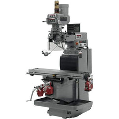 Jet - 54" Long x 12" Wide, 3 Phase Newall DP700 CNC Milling Machine - Variable Speed Pulley Control, R8 Taper, 5 hp - Apex Tool & Supply