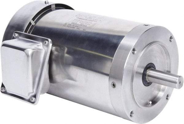 Leeson - 2 Max hp, 1,800 Max RPM, Premium Efficient Electric AC DC Motor - 230/460 V Input, Three Phase, 145TC Frame, C-Face Mount, TEFC Enclosure - Apex Tool & Supply