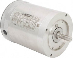 Leeson - 1/2 Max hp, 1,800 Max RPM, Electric AC DC Motor - 230/460 V Input, Three Phase, 56C Frame, C-Face Mount, TENV Enclosure - Apex Tool & Supply