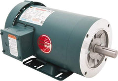 Leeson - 3 Max hp, 3,600 Max RPM, Premium Efficient Electric AC DC Motor - 230/460 V Input, Three Phase, 145TC Frame, C-Face with Base Mount, TEFC Enclosure - Apex Tool & Supply