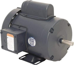Leeson - 1/2 Max hp, 1,200 Max RPM, Capacitor Start Electric AC DC Motor - 115/230 V Input, Single Phase, 56 Frame, 5/8" Shaft Diam, Rigid Base Mount, TEFC Enclosure - Apex Tool & Supply