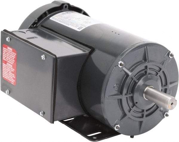 Leeson - 2 Max hp, 1,800 Max RPM, Capacitor Start Electric AC DC Motor - 115-208/230 V Input, Single Phase, 56HZ Frame, Rigid Base Mount, TEFC Enclosure - Apex Tool & Supply