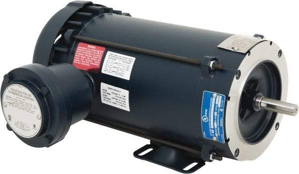 Leeson - 1 hp 1,800 Max RPM Explosion Proof Motor - 56C NEMA Frame, 230/460 Volts, 85.5% Efficiency at Full Load - Apex Tool & Supply