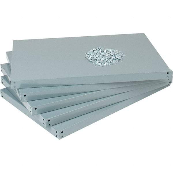 Value Collection - 36" Wide, 1-15/16 High, Open Shelving Accessory/Component - 14 Gauge Steel, Powder Coat Finish, Use with High Capacity Storage Racks - Apex Tool & Supply