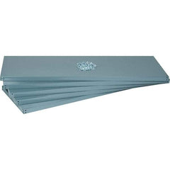 Value Collection - 72" Wide, 1-15/16 High, Open Shelving Accessory/Component - 14 Gauge Steel, Powder Coat Finish, Use with High Capacity Storage Racks - Apex Tool & Supply