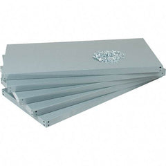 Value Collection - 48" Wide, 1-15/16 High, Open Shelving Accessory/Component - 14 Gauge Steel, Powder Coat Finish, Use with High Capacity Storage Racks - Apex Tool & Supply