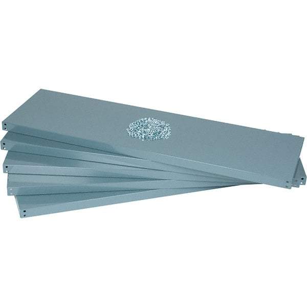 Value Collection - 60" Wide, 1-15/16 High, Open Shelving Accessory/Component - 14 Gauge Steel, Powder Coat Finish, Use with High Capacity Storage Racks - Apex Tool & Supply