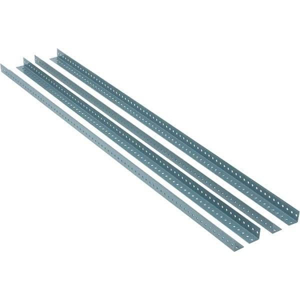 Value Collection - 1.92" Wide, 72 High, Open Shelving Accessory/Component - 13 Gauge Steel, Powder Coat Finish, Use with High Capacity Storage Racks - Apex Tool & Supply