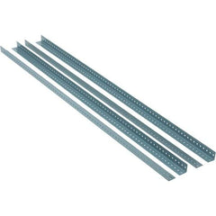 Value Collection - 1.92" Wide, 72 High, Open Shelving Accessory/Component - 13 Gauge Steel, Powder Coat Finish, Use with High Capacity Storage Racks - Apex Tool & Supply