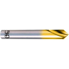 OSG - 3mm Body Diam, 90°, 48mm OAL, High Speed Steel Spotting Drill - Apex Tool & Supply