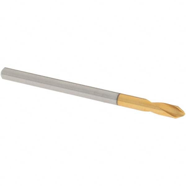 OSG - 3mm Body Diam, 60°, 48mm OAL, High Speed Steel Spotting Drill - Apex Tool & Supply