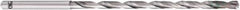 OSG - 5.4mm, 140° Point, Spiral Flute, Solid Carbide Taper Length Drill Bit - EgiAs Finish, 78mm Flute Length, 128mm OAL, Series 6530 - Apex Tool & Supply