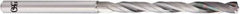 OSG - 3mm, 140° Point, Spiral Flute, Solid Carbide Taper Length Drill Bit - EgiAs Finish, 33mm Flute Length, 80mm OAL, Series 6520 - Apex Tool & Supply