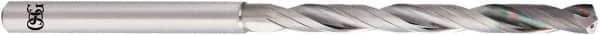 OSG - 5.3mm, 140° Point, Spiral Flute, Solid Carbide Taper Length Drill Bit - EgiAs Finish, 58mm Flute Length, 115mm OAL - Apex Tool & Supply