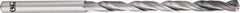 OSG - 25, 140° Point, Spiral Flute, Solid Carbide Taper Length Drill Bit - EgiAs Finish, 50mm Flute Length, 100mm OAL, Series 6530 - Apex Tool & Supply