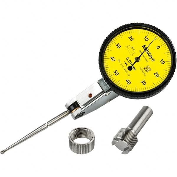 Mitutoyo - to 1mm 0.0100mm Graduation, Horizontal Dial Test Indicator - Apex Tool & Supply