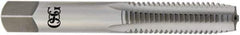 OSG - 9/16-18 UNF, H4, 4 Flute, Plug Chamfer, Bright Finish, High Speed Steel Hand STI Tap - 4-1/32" OAL, 1-13/16" Thread Length, 0.406" Square Size, 2B Class of Fit, Series 126 - Exact Industrial Supply