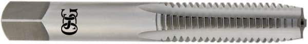 OSG - 5/8-11 UNC, H4, 4 Flute, Plug Chamfer, Bright Finish, High Speed Steel Hand STI Tap - 4-1/4" OAL, 2" Thread Length, 0.442" Square Size, 2B Class of Fit, Series 126 - Apex Tool & Supply
