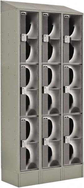 LockUp - 9 Door, 3 Tier, Electronic Access Lockers - Apex Tool & Supply