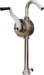 lumax - Water-Based Lubrication 0.09 Gal/Turn Flow Stainless Steel Rotary Hand Pump - For 15 to 55 Gal Container - Apex Tool & Supply