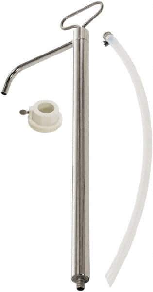 lumax - Water-Based Lubrication 0.06 Gal/Turn Flow Stainless Steel Lever Hand Pump - For 5 Gal Container - Apex Tool & Supply