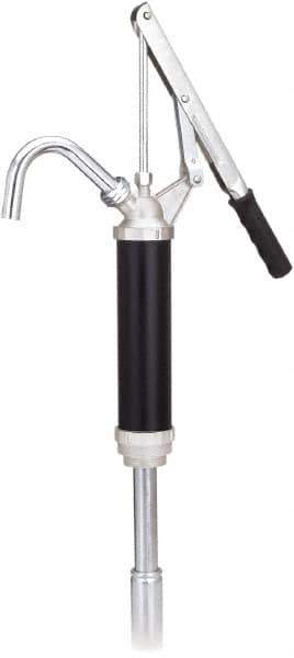 lumax - Oil Lubrication 0.10 Gal/Turn Flow Aluminum & Steel Lever Hand Pump - For 15 to 55 Gal Container - Apex Tool & Supply