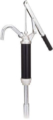 lumax - Oil Lubrication 0.10 Gal/Turn Flow Aluminum & Steel Lever Hand Pump - For 15 to 55 Gal Container - Apex Tool & Supply