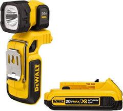 DeWALT - 20 Volts, 500 Lumens, Cordless Work Light - Yellow/Black, 26 hr Run Time - Apex Tool & Supply