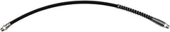 lumax - 18" Long, 7,500 psi Operating Pressure, Thermoplastic Grease Gun Hose - NPT, 20,000 psi Burst Pressure - Apex Tool & Supply