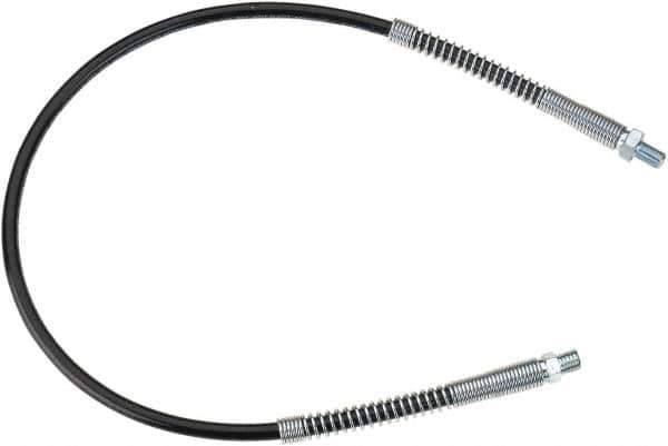 lumax - 30" Long, 10,000 psi Operating Pressure, Thermoplastic Grease Gun Hose - NPT - Apex Tool & Supply