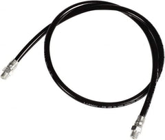lumax - 36" Long, 4,500 psi Operating Pressure, Thermoplastic Grease Gun Hose - NPT, 12,000 psi Burst Pressure - Apex Tool & Supply